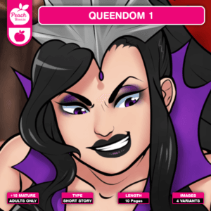 Cover of Queendom 1, featuring Prince John and Queen Vanessa Lovell in a tense and confrontational moment