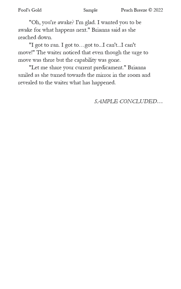 Sample page from Fool’s Gold, depicting the mysterious and mischievous nature of the highland fae.